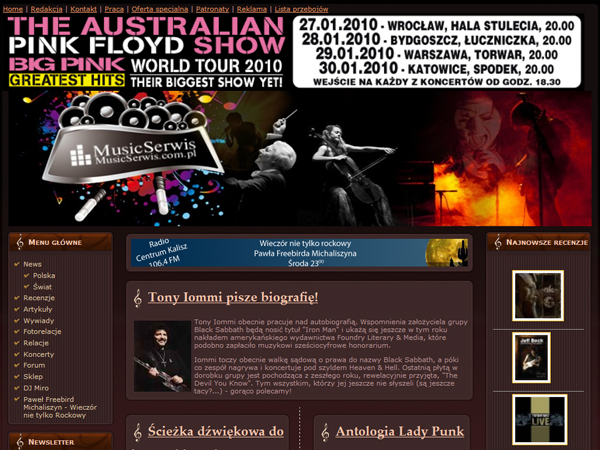 Musicserwis.com.pl - developed by Piotra Nalepę